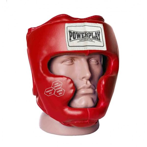 Шлем боксерский PowerPlay тренировочный уни. XS красный PP_3043 р. XS 