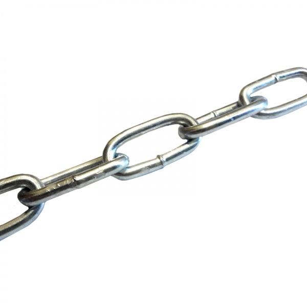 Ланцюг довголанковий 6 мм 1 м оцинкований