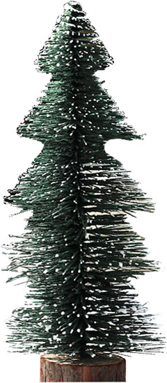 Сувенир новогодний елка заснеженная зеленая 25 см RTF1-25 