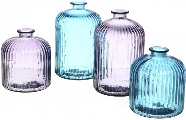 Ваза скляна San Miguel Daroca 23 см небесно-блакитна 