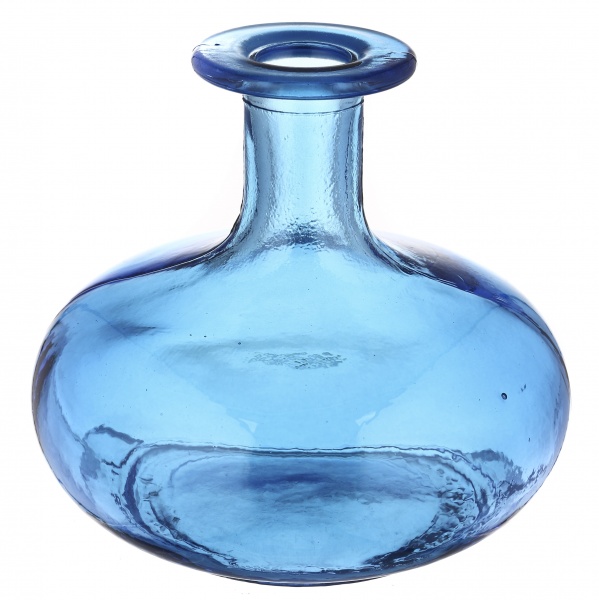 Ваза San Miguel BOTELLA D13 см скло 12 см блакитна вода 