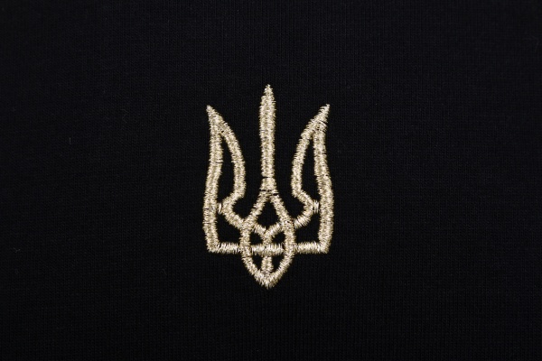 Футболка LOGOS с вышивкой Золотой Герб 04-09-00-0014 р.L 601 Черная