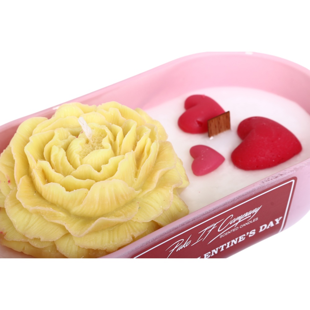 Свеча декоративная в стекле Пион 180х53 мм Pako-If