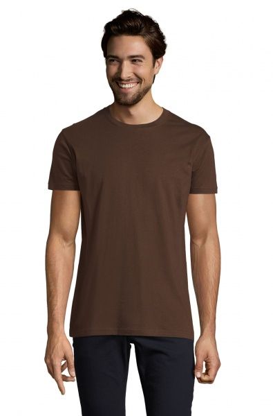 Футболка Sol's р. L темно-коричневый 