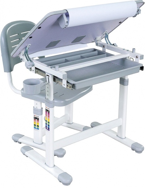 Комплект парта и стул-трансформер FUNDESK Bambino Grey