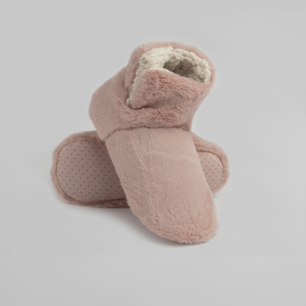 Тапки домашние Twins меховые с разрезом р.38/39 темно-розовый