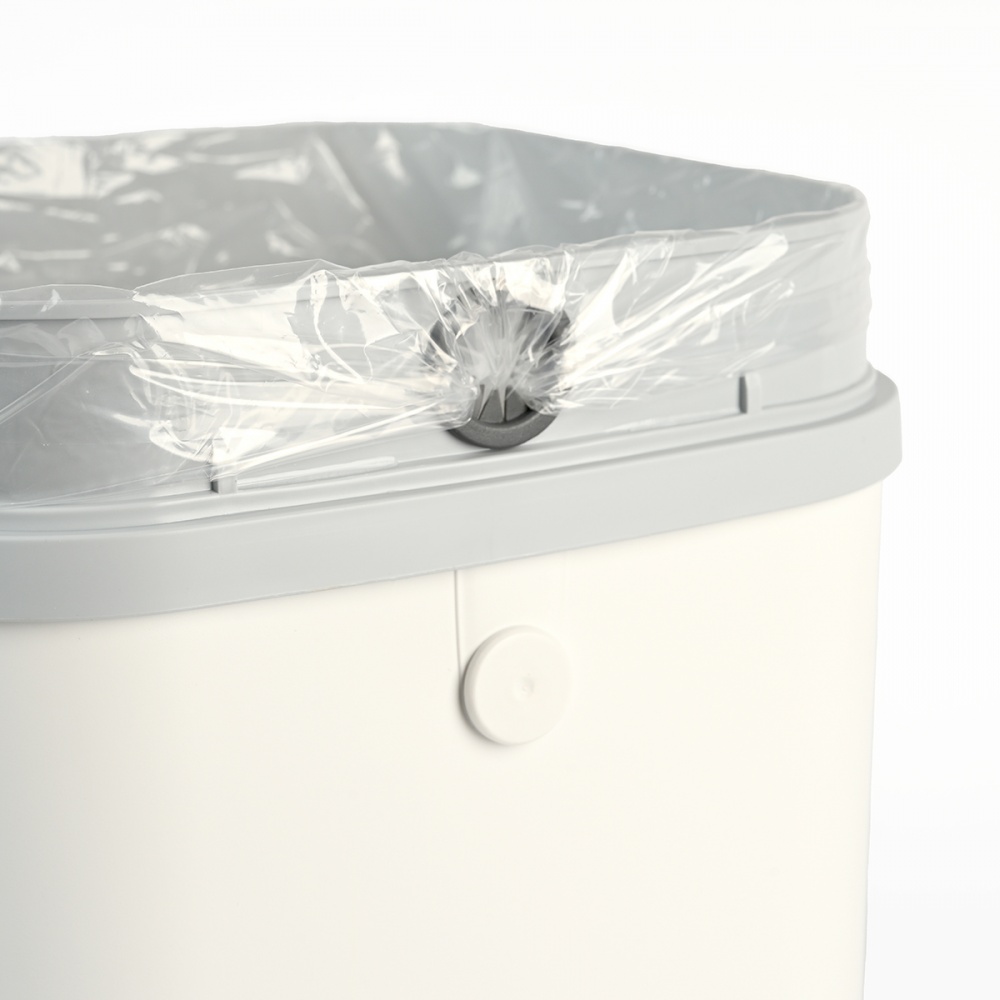 Відро для сміття МВМ 15 л білий/сірий BIN-25 15L WHITE/GRAY