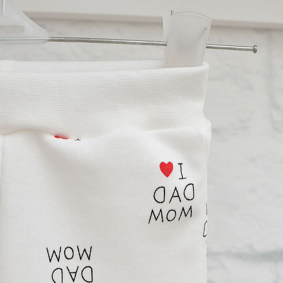 Комплект Blanka Люблю папу и маму белый р.74-80 110788