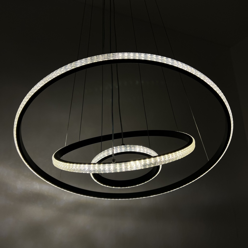 Люстра підвісна Luminaria 75 Вт LED-модуль 02 чорний JULIE CRYSTAL 75W 3R BLACK