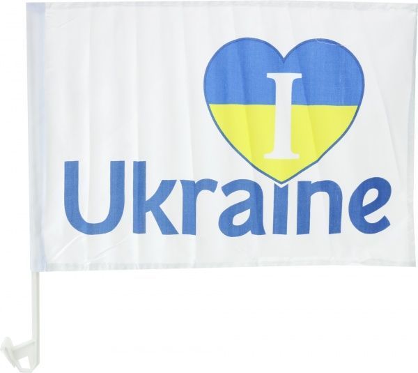 Флаг H&R I love Ukraine, для бокового стекла