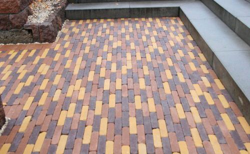 Тротуарна плитка Золотой Мандарин Барселона антік 186 x 60 x 45 мм. бордова