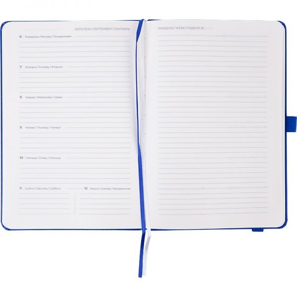 Еженедельник 2021 Prime Strong А5 классический синий Axent 46575