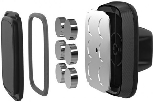 Автотримач для телефона магнітний ColorWay Air Vent-3 CW-CHM07-GR сірий