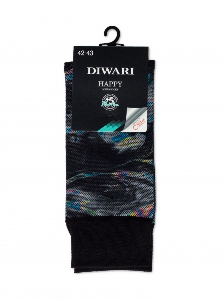Носки мужские DiWaRi 51720384 HAPPY 20С-202СП р.27 черный