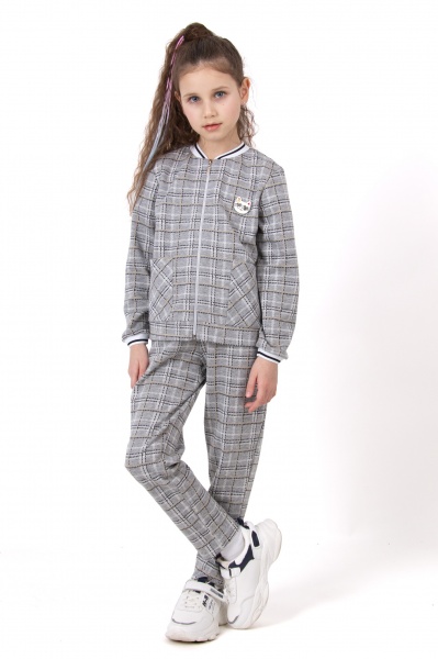 Костюм для дівчаток Mevis 2 02 р.146 сірий 