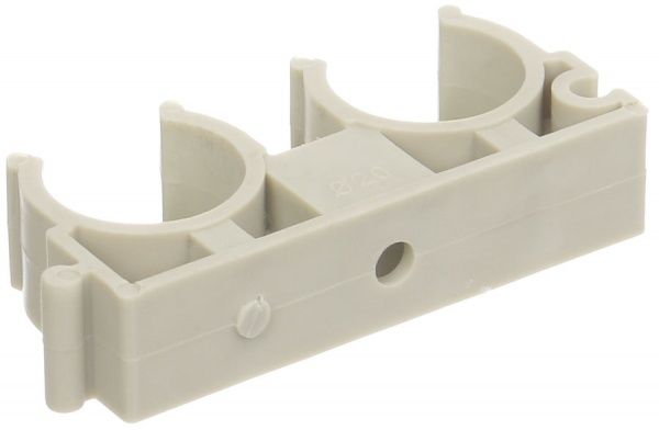 Клипса Сантехмонтаж двойная 20 мм