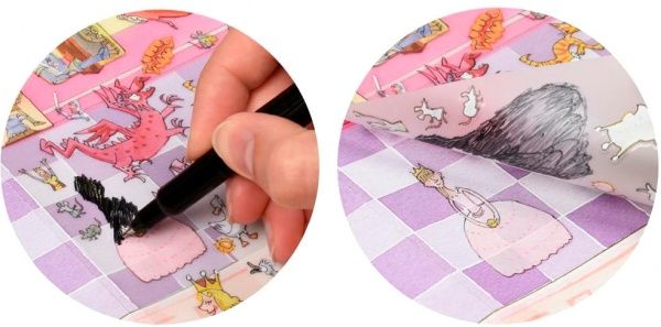 Набір наліпок Scribble Down Казка про принцесу, з онлайн-додатком (SD / 21)