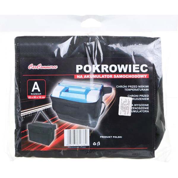 Чохол на аккумулятор А 22х18х20 см CarCommerce чорний