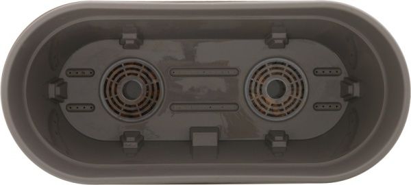 Горшок пластиковый Santino Latina овальный 6,7л коричневый 