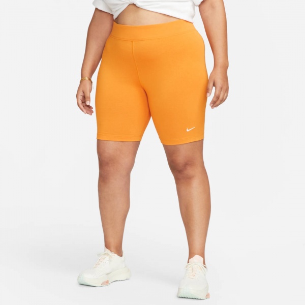 Шорты Nike W NSW ESSNTL MR BIKER SHORT CZ8526-738 р. S желтый