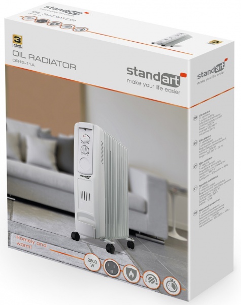 Масляный обогреватель STANDART OR15-11A