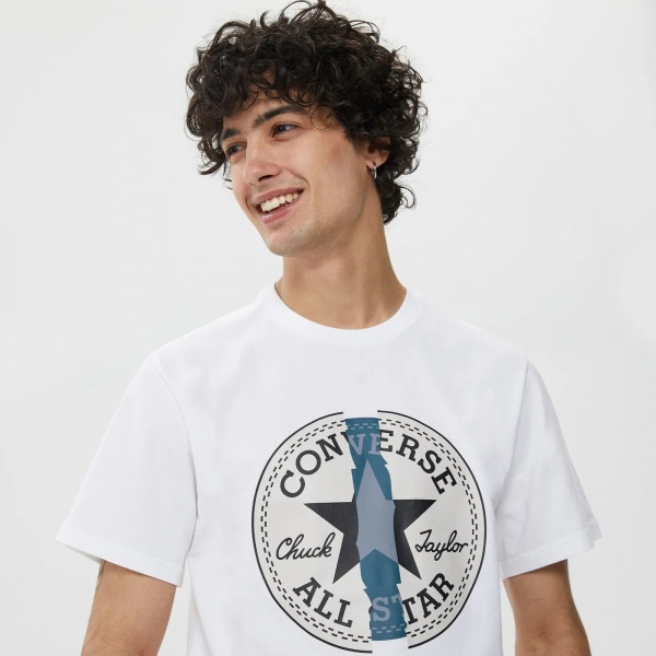 Футболка Converse MEN'S CLASSIC SS TEE BEYOND CP REMIX 10025488-102 р.S белый