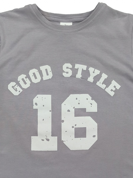 Футболка для хлопчиків Luna Kids Good Style р.140 сірий 0051 
