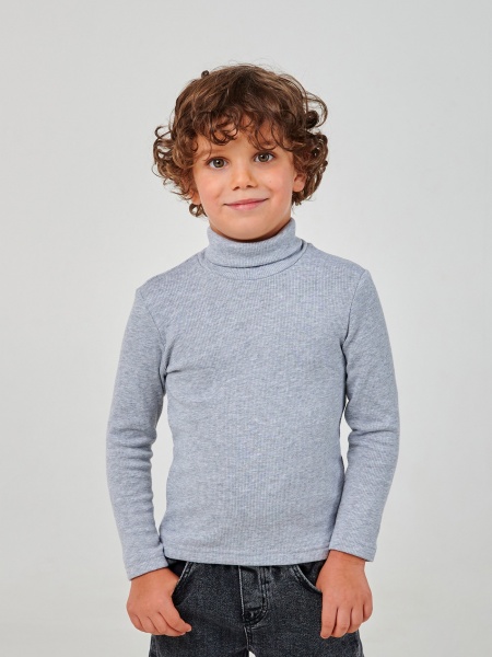 Гольф для мальчиков для мальчика Smil 114953 р.110 серый меланж 114953 