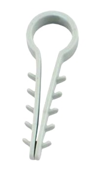 Дюбель-елка круглый d8 мм 50 шт. белый 