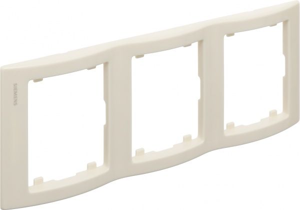 Рамка тримісна Siemens IRIS вертикальна слонова кістка G-S18103-A