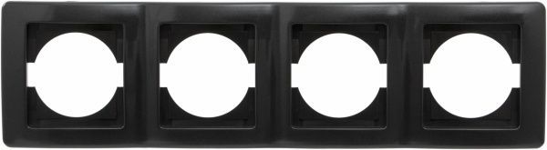 Рамка четырехместная TEM Ekonomik горизонтальная черный OE40NB-U