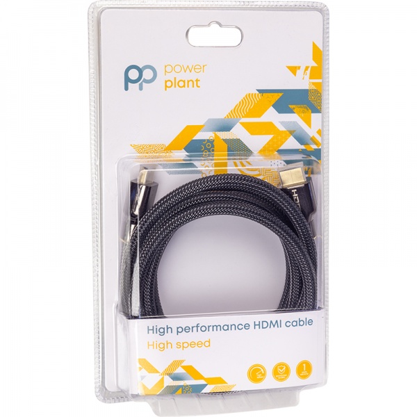 Кабель PowerPlant HDMI (M) – HDMI (M) Ultra HD 8K eARC 30AWG 2 м чорний (CA912193) 