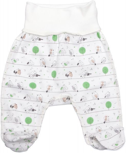 Ползунки детские Baby Veres Funy sparrows р.50 молочный 