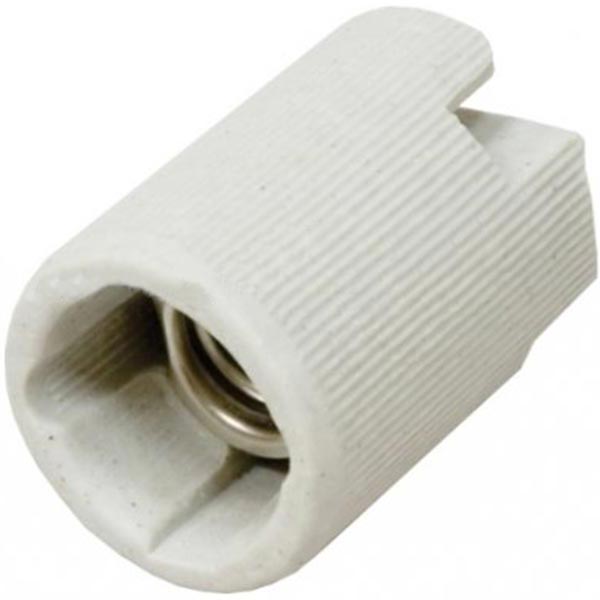 Патрон электрический  ЕМТ E14 керамика белый 22-0102