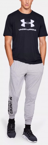 Футболка Under Armour UA SPORTSTYLE LOGO SS 1329590-001 р.3XL чорний