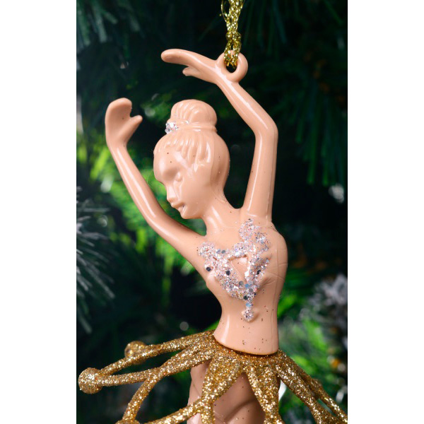 Підвіска Балерина Стандарт 6х12х3 см золото
