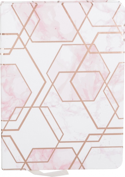 Блокнот Рожевий мармур 4 14,5х10,5 см