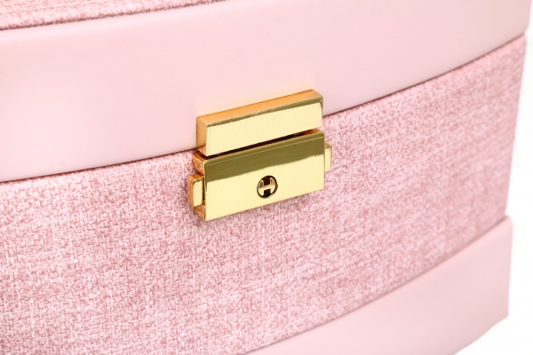 Шкатулка для украшений Delux 22.5x16x13 см розовый