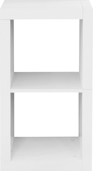 Стеллаж двухсторонний Кубус МИКС 1х2, 438x792x290 мм белый 