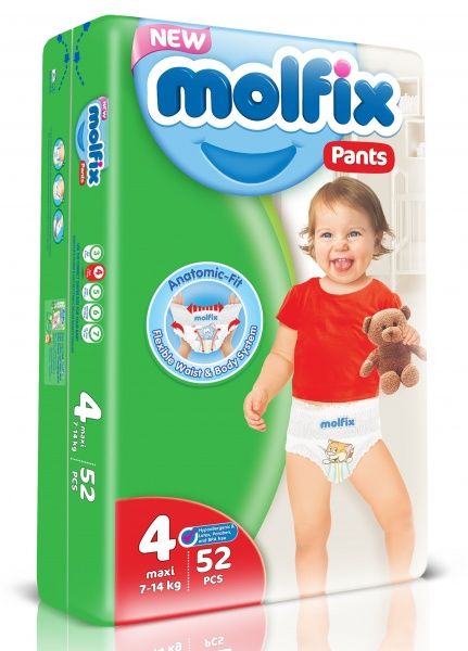 Підгузки-трусики Molfix дитячі 4 (9-14 кг), 52 шт.