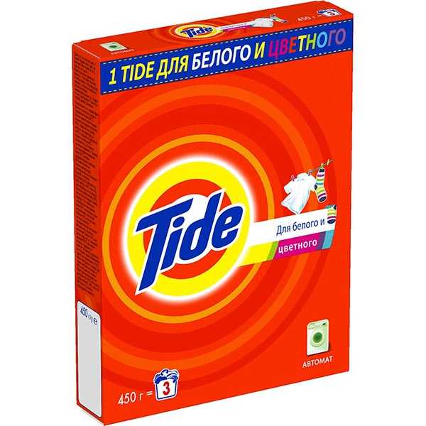Пральний порошок Tide Для білих та кольорових речей 450 г