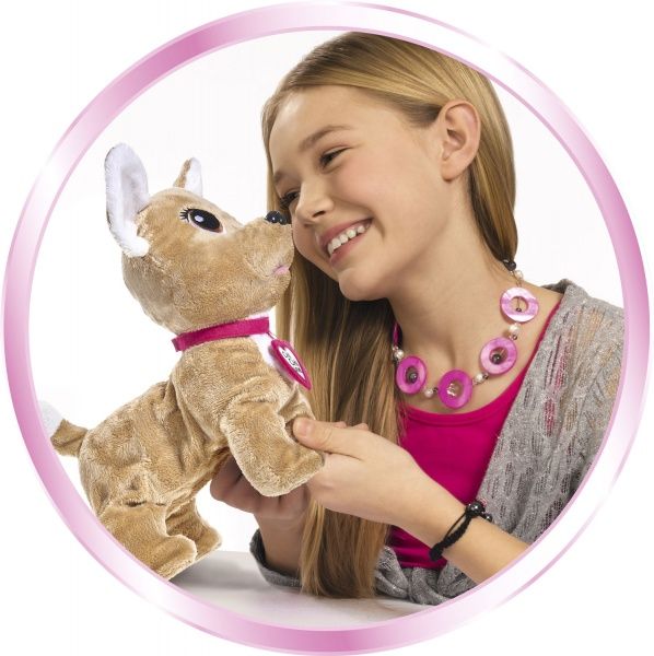 Игрушка интерактивная Simba Собачка CCL «Чихуахуа. Хеппи», выполняет 12 команд, с сумочкой и расческой, 5+ 5893110