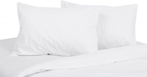 Комплект постельного белья Basic Stripe 1,5 (прост.180х230) белый La Nuit