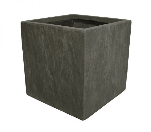 Кашпо Engard Квадро квадратный 27 л черно-коричневый (GA51-1) 