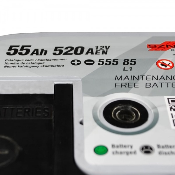 Аккумулятор автомобильный Silver 6СТ- 55Aз 55Ah 520A 12V «+» слева
