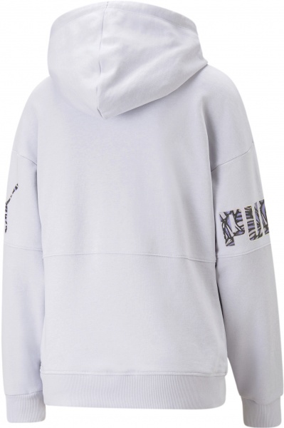 Джемпер Puma PUMA POWER NOVA SHINE COLORBLOCK HOODIE TR 67444668 р. XS блакитний