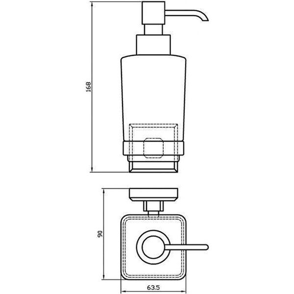 Дозатор для жидкого мыла Aqua Rodos Leonardo 9933A