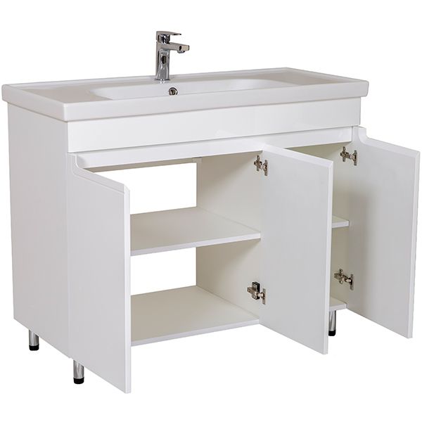 Тумба напольная Aqua Rodos Омега с умывальником Frame 100 см