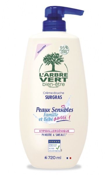Гель для душа L'Arbre Vert Sensitive для чувствительной кожи с экстрактом сладкого миндаля 720 мл