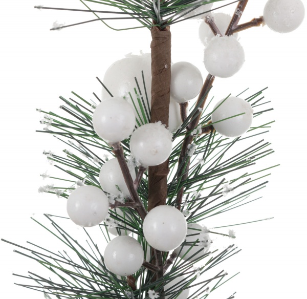 Гілочка декоративна 10х6х49 см біла CAA723370